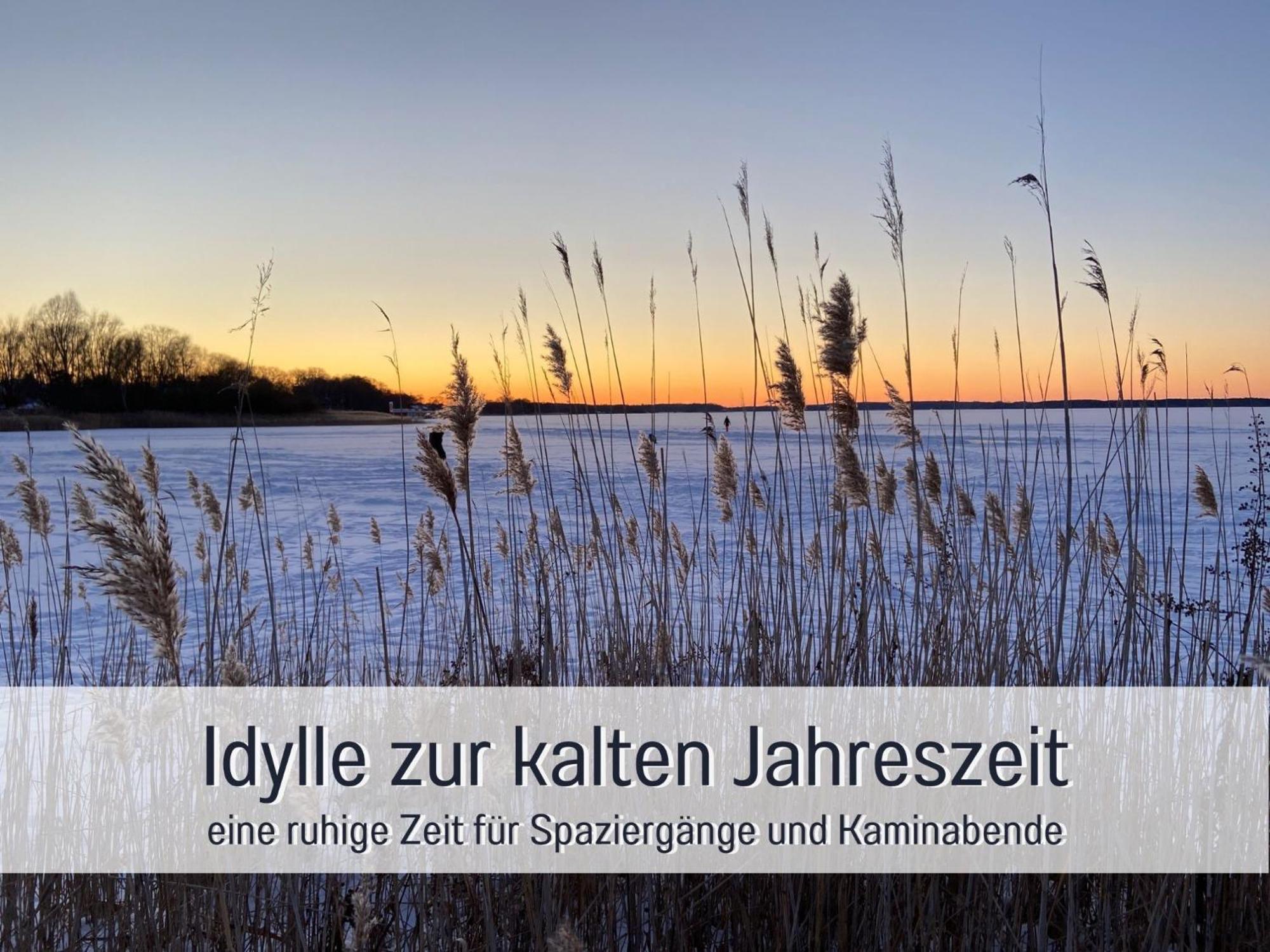 Strandhaus Mathea - Ruhige Lage Direkt Am Fleesensee - Parkplatz, Kamin, Sauna - Familienfreundlich Unter Gohren Bagian luar foto