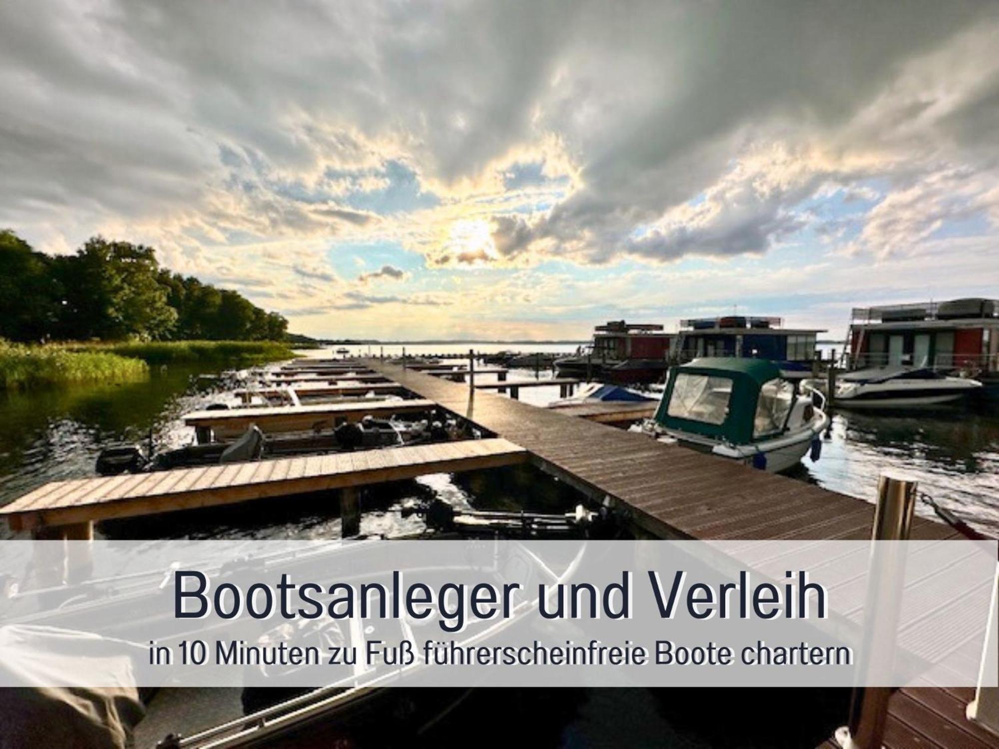 Strandhaus Mathea - Ruhige Lage Direkt Am Fleesensee - Parkplatz, Kamin, Sauna - Familienfreundlich Unter Gohren Bagian luar foto