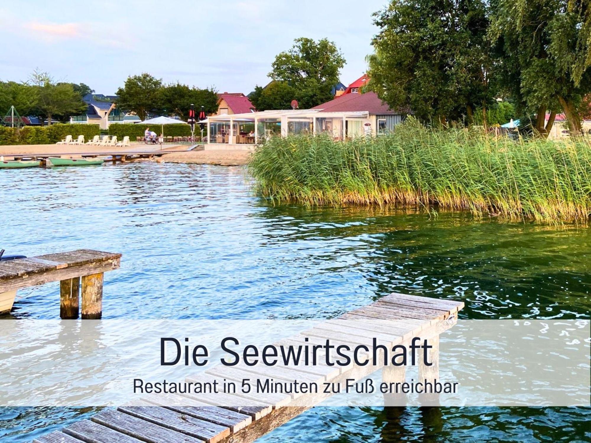 Strandhaus Mathea - Ruhige Lage Direkt Am Fleesensee - Parkplatz, Kamin, Sauna - Familienfreundlich Unter Gohren Bagian luar foto