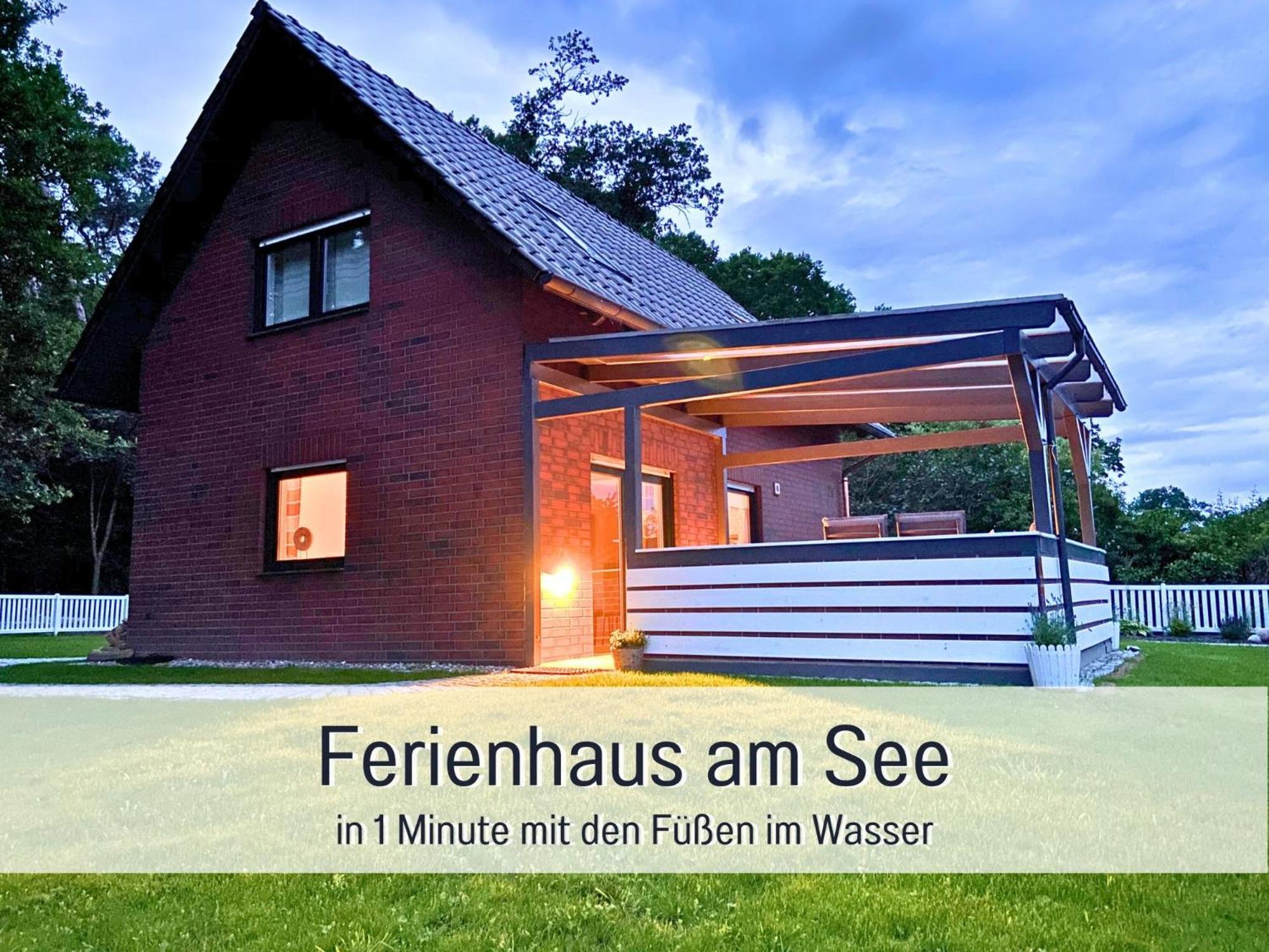 Strandhaus Mathea - Ruhige Lage Direkt Am Fleesensee - Parkplatz, Kamin, Sauna - Familienfreundlich Unter Gohren Bagian luar foto