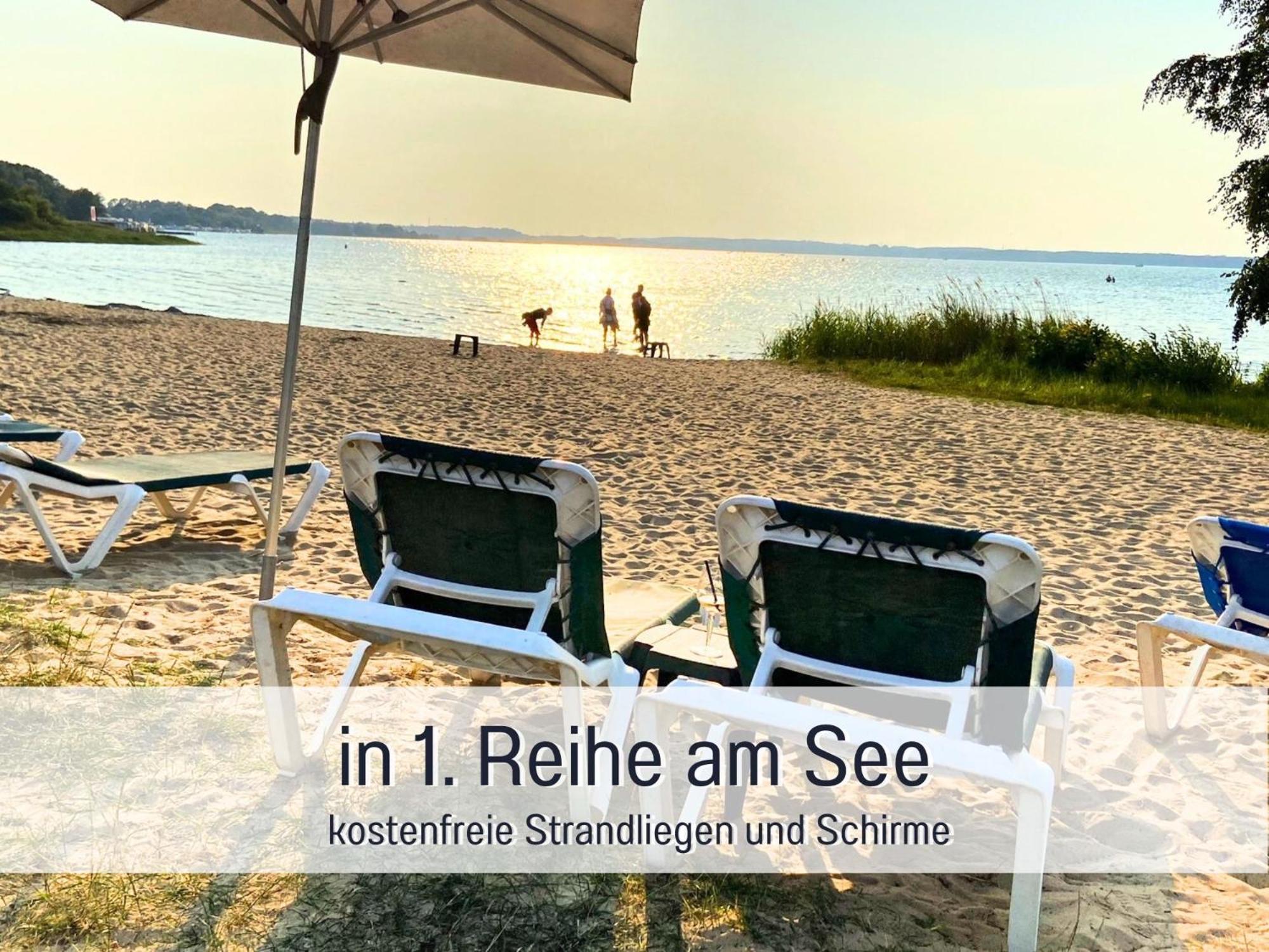Strandhaus Mathea - Ruhige Lage Direkt Am Fleesensee - Parkplatz, Kamin, Sauna - Familienfreundlich Unter Gohren Bagian luar foto